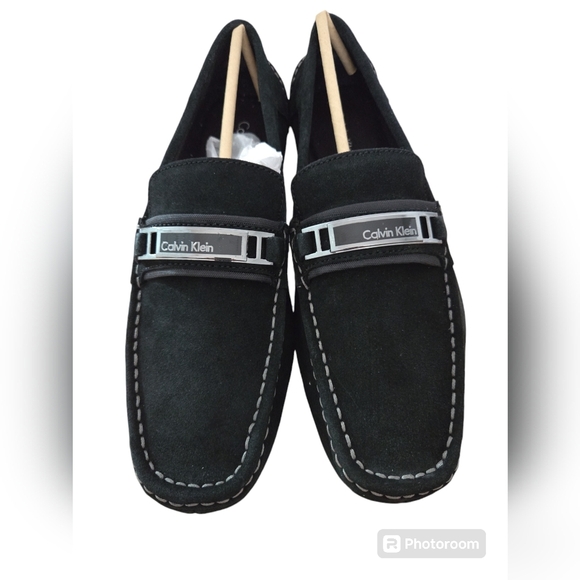 Calvin Klein Mario Suede Black Loafers Size 9M main image 7